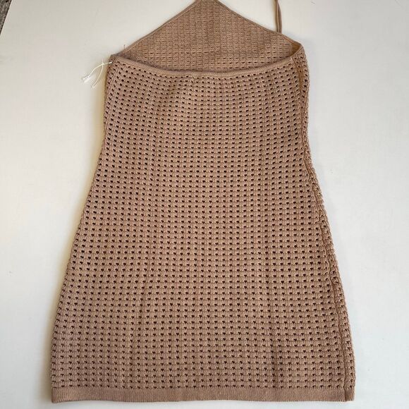 Reformation Martel knit halter dress large Beach Swim Cover Up - Picture 7 of 8